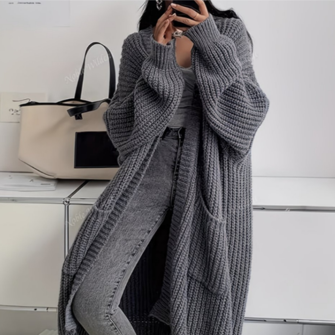 Embroidery Online - Women Knitted Cardigan Autumn Loose V-neck