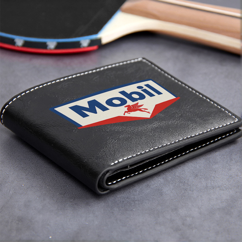 Mobil Logo Premium PU Leather  - огляд і ціна Embroidery Design Logo