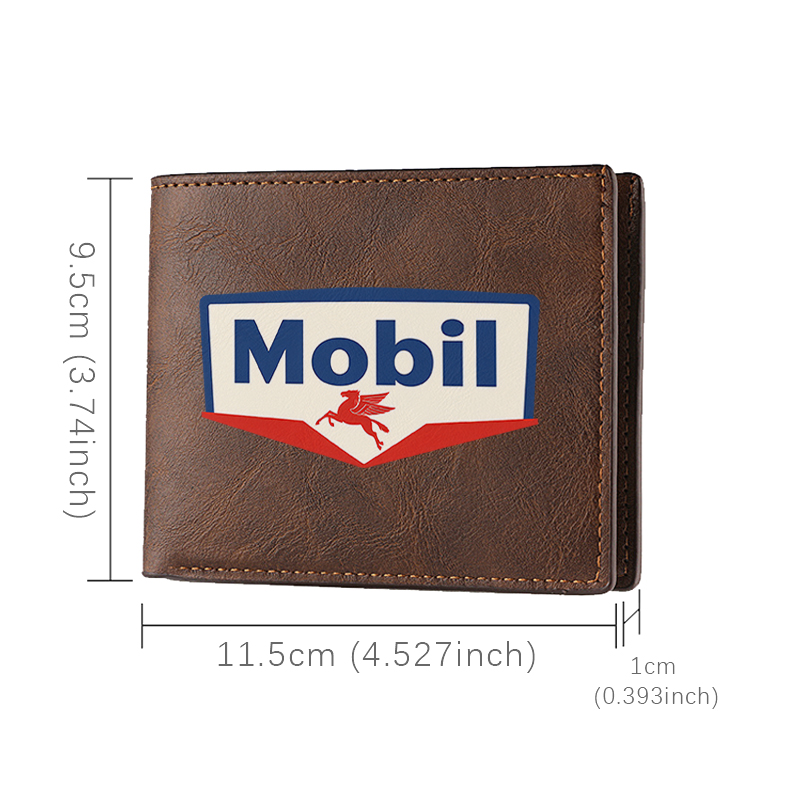 Mobil Logo Premium PU Leather  - огляд і ціна Embroidery Design Logo