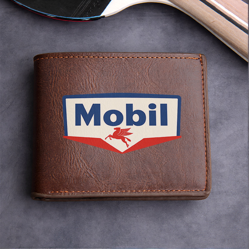 Mobil Logo Premium PU Leather  - огляд і ціна Embroidery Design Logo