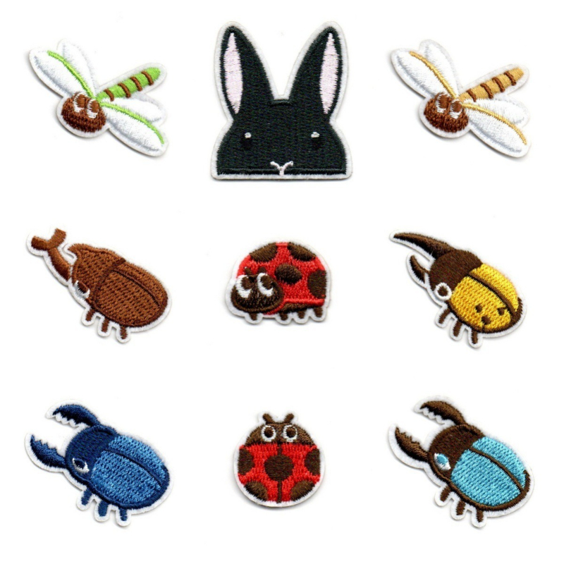 50pcs/Lot Anime Embroidery Pat - огляд і ціна Embroidery Lady Bug