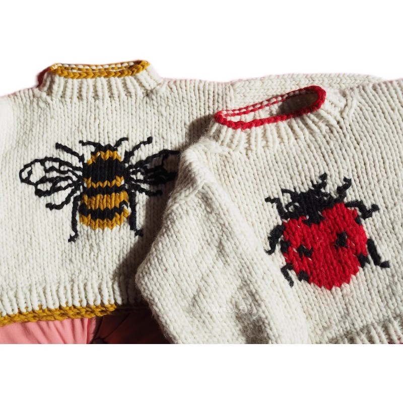 Star Ladybug Pattern Pure Wool - огляд і ціна Embroidery Lady Bug